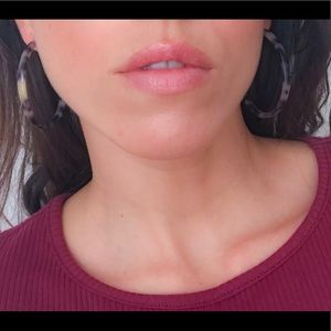 Tortoise hoop earrings